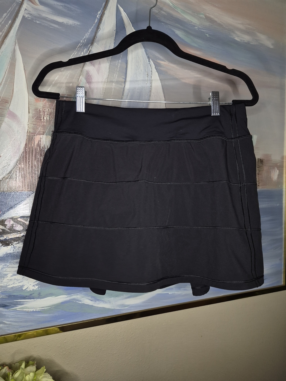 lululemon athletica Black Athletic Skirt W Built In Shorts